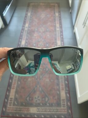 Costa Teal-to-Black Fade Shield Sunglasses